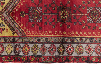 Vintage Konya Prayer Rug, 115 × 200 cm / 3.8 x 6.6 ft Handmade Wool Rug