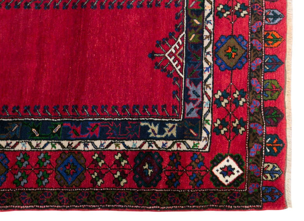 Vintage Konya Prayer Rug, 117 × 200 cm / 3.8 x 6.6 ft Handmade Wool Rug
