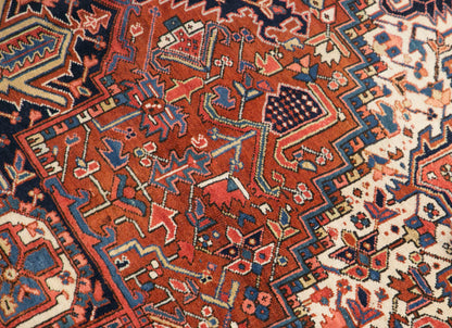 Vintage Turkish Area Rug, 9.8x11.5 ft, 300x350 cm