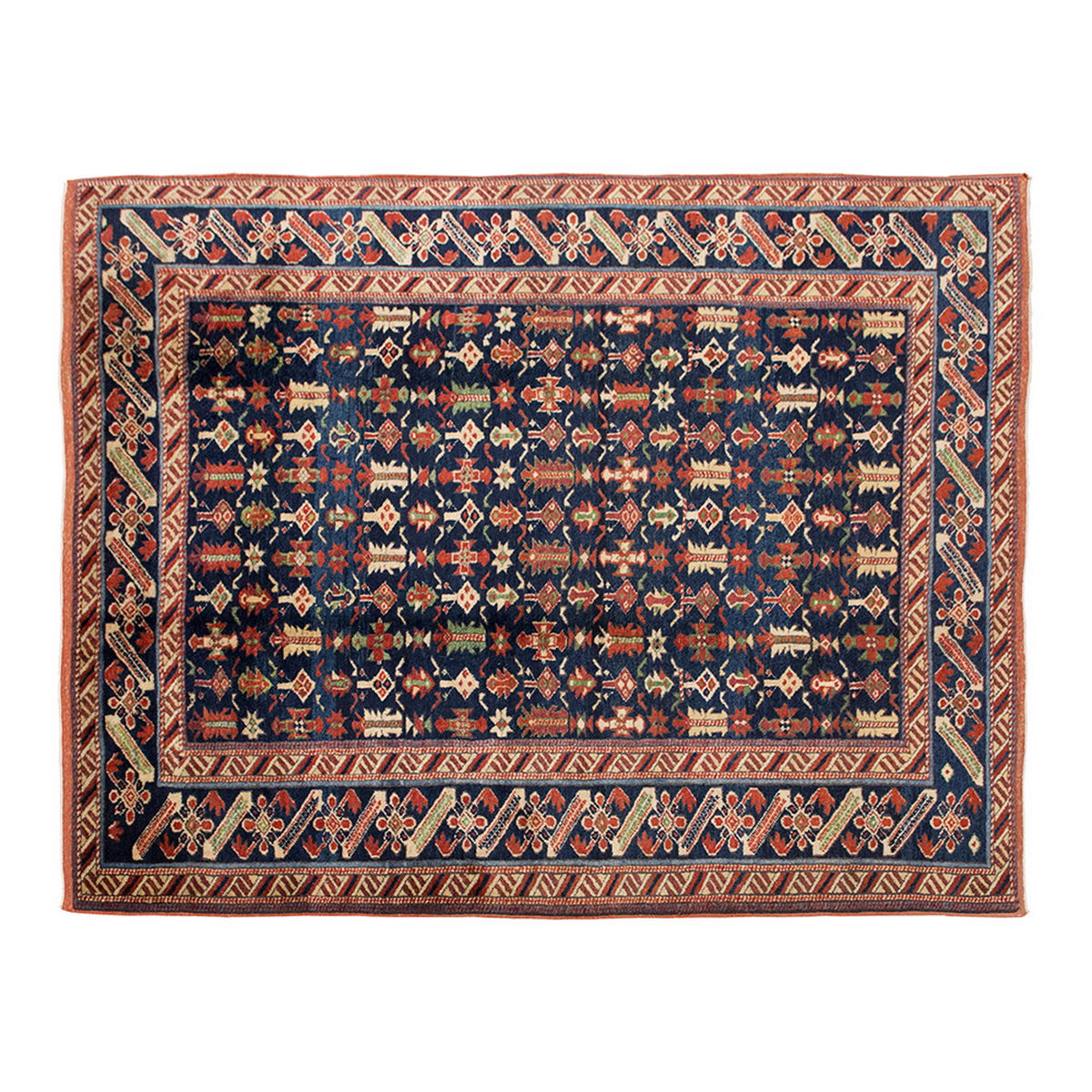 6x7 Caucasian Design Rug, Turkish Carpet, New Production Handmade Rug, 5'7 x 6'9 ft, 170x205 cm