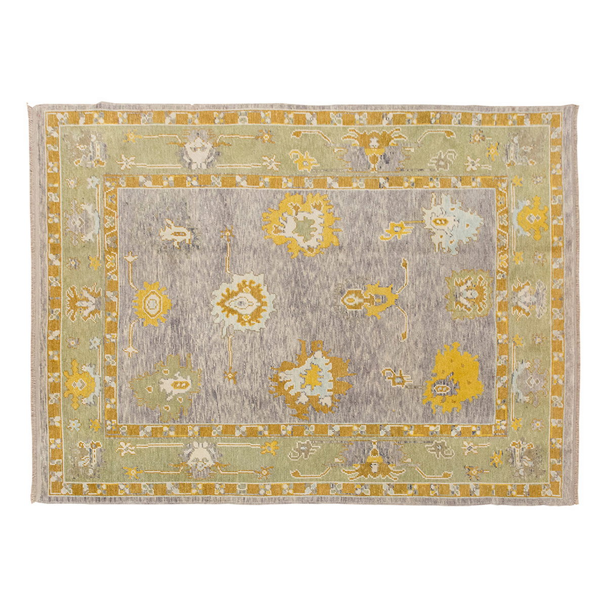 6x8 Geniune Oushak Rug, Turkish Carpet, New Production Handmade Rug, 6 x 7'10 ft, 182x240 cm