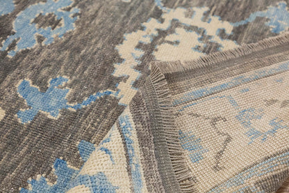 6x8 Geniune Oushak Rug, Turkish Carpet, New Production Handmade Rug, 6'1 x 7'10 ft, 185x240 cm