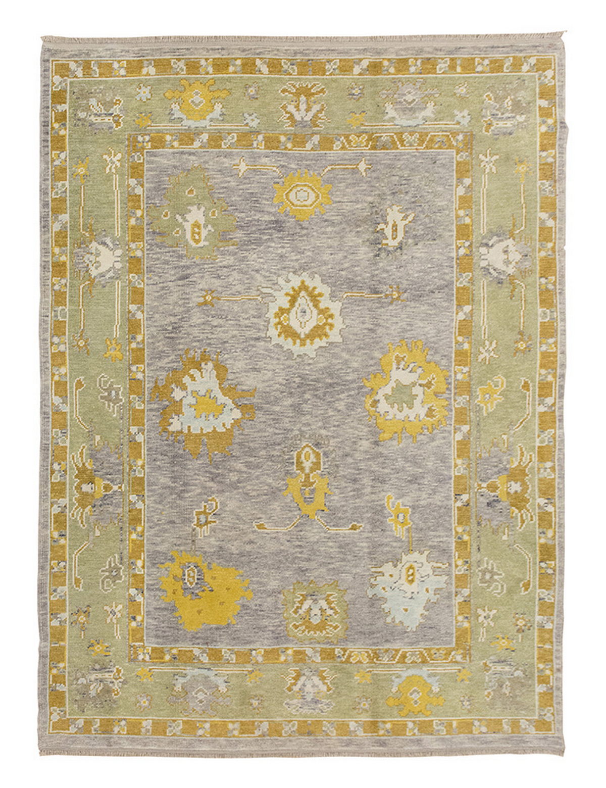 6x8 Geniune Oushak Rug, Turkish Carpet, New Production Handmade Rug, 6 x 7'10 ft, 182x240 cm