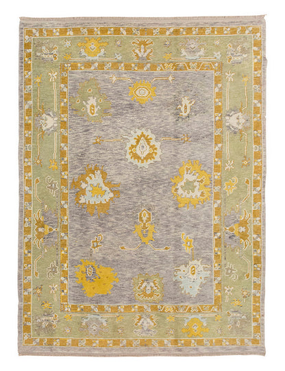 6x8 Geniune Oushak Rug, Turkish Carpet, New Production Handmade Rug, 6 x 7'10 ft, 182x240 cm