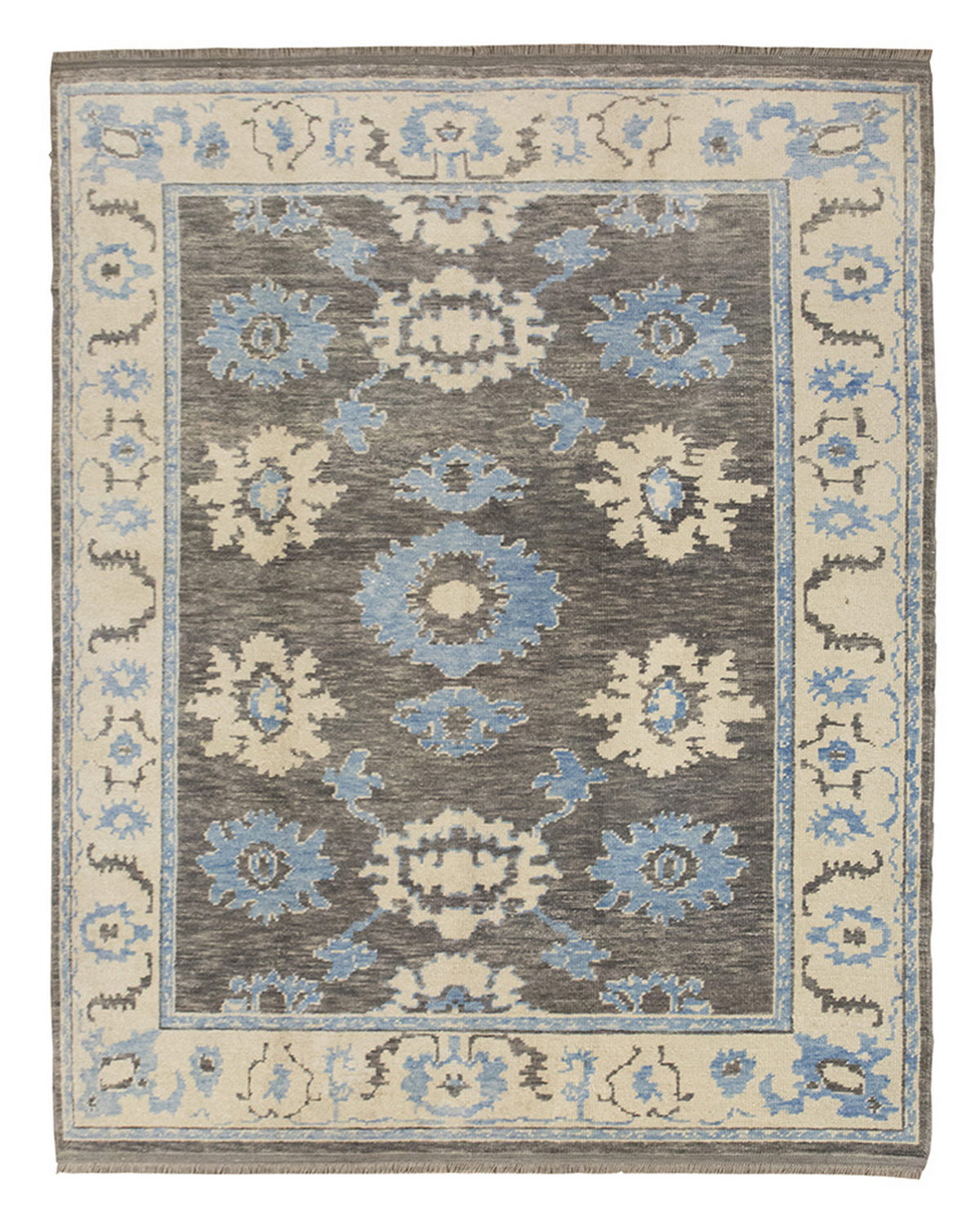 6x8 Geniune Oushak Rug, Turkish Carpet, New Production Handmade Rug, 6'1 x 7'10 ft, 185x240 cm