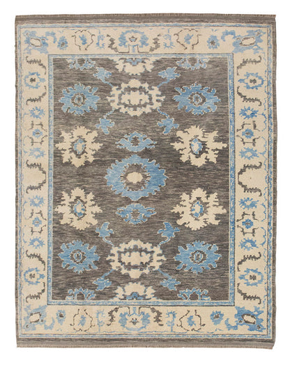 6x8 Geniune Oushak Rug, Turkish Carpet, New Production Handmade Rug, 6'1 x 7'10 ft, 185x240 cm