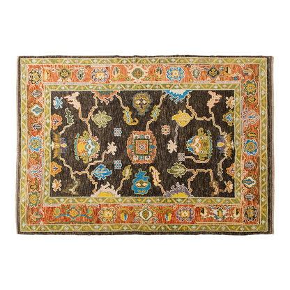 6x9 Geniune Oushak Rug, Turkish Carpet, New Production Handmade Rug, 5'10 x 9'2 ft, 177x279 cm