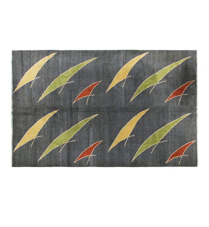 7'0" x 9'1" | 214 x 277 cm, Handwoven Wool on Wool Rug, Boho Nomadic Carpet, Muted Colors, Anatolian Style