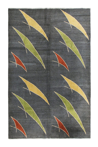 7'0" x 9'1" | 214 x 277 cm, Handwoven Wool on Wool Rug, Boho Nomadic Carpet, Muted Colors, Anatolian Style