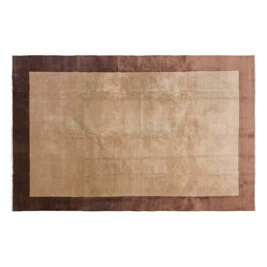 7'9" x 10'8" | Hand-Spun Wool Area Carpet • 1960s Handmade Nomadic Rug