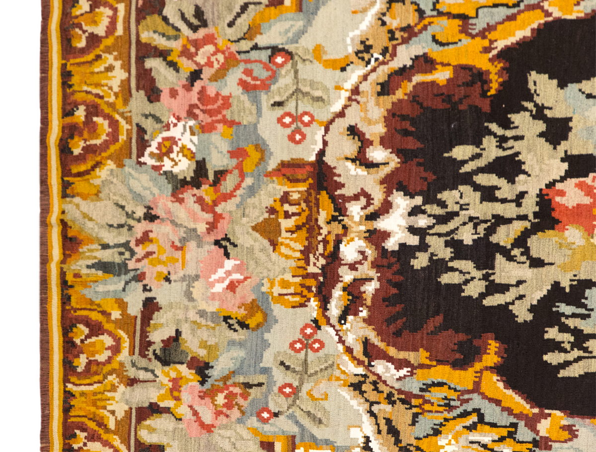 7.3 x 10.6 ft, Vintage Moldovian Kilim, Handwoven Wool