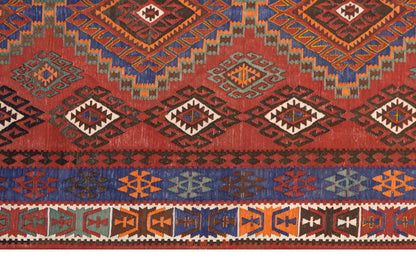 7 x 11.5 Kilim ft, Antique Caucasian Kilim
