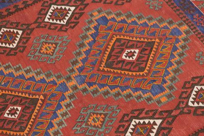 7 x 11.5 Kilim ft, Antique Caucasian Kilim