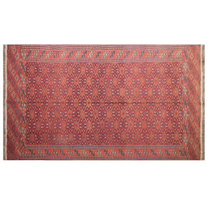 7 x 12.2 ft Kilim, Vintage Turkmen Cicim Embroidery Kilim, Handwoven Wool
