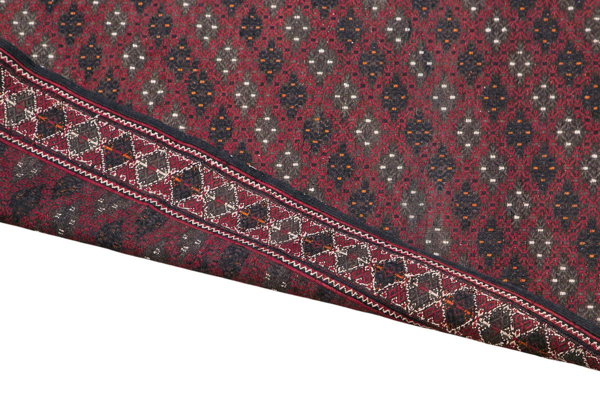 70 Years Old Turkmen Kilim, 221 x 375 cm / 7'3 x 12'3 feet