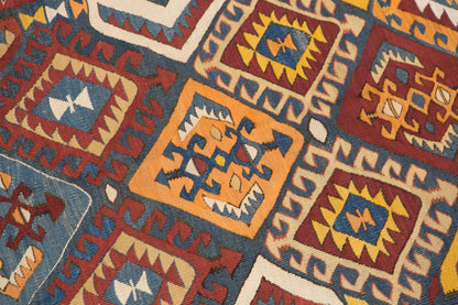Antique Kilim Rug 5.3 x 8.9 feet 162 x 270 cm