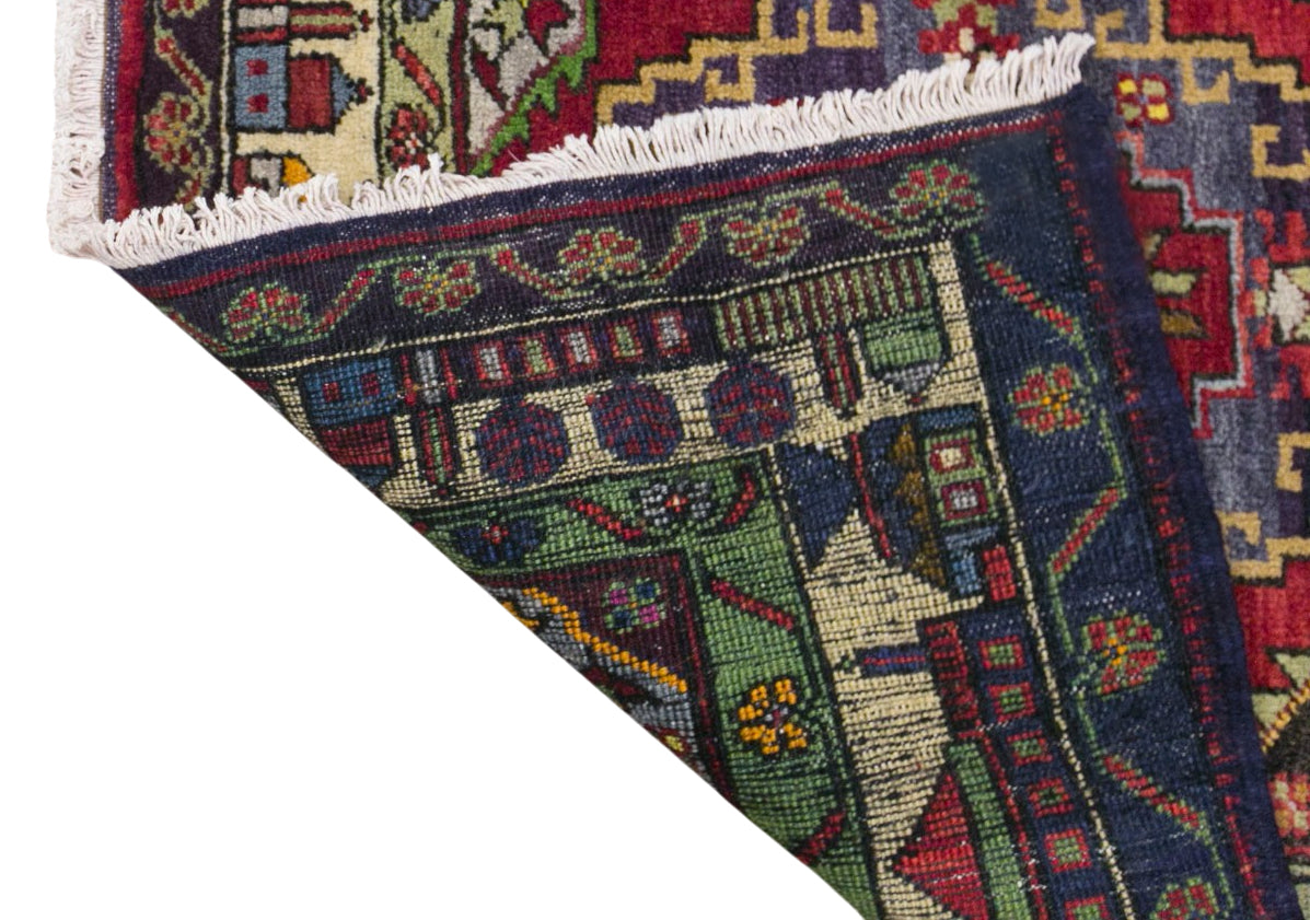 Vintage Konya Rug, 100 × 190 cm / 3.3 x 6.2 ft Handmade Wool Rug
