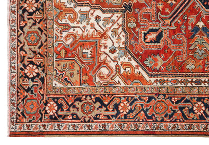 Vintage Turkish Area Rug, 7.7x10.2 ft, 235x310 cm