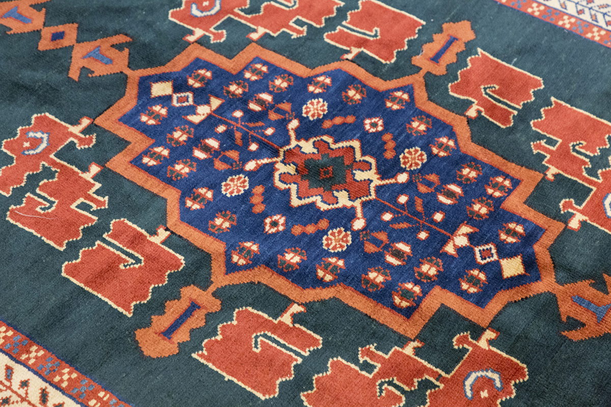 7x10 Caucasian Design Rug, Turkish Carpet, New Production Handmade Rug, 7'5 x 10'1 ft, 225x307 cm