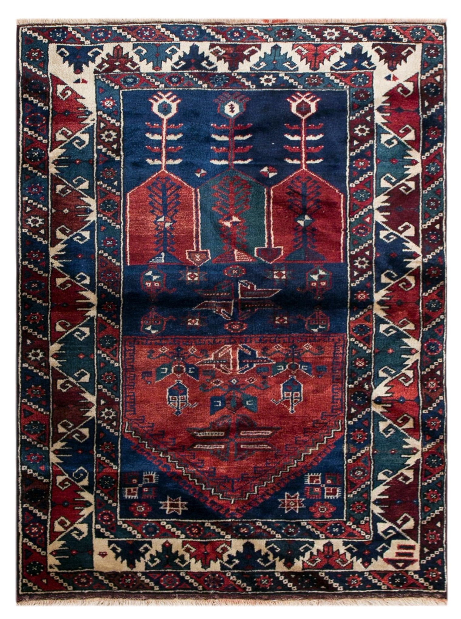 80+ Year Old Döşemealtı Rug, 120 x 185 cm (3'11" x 6'1")