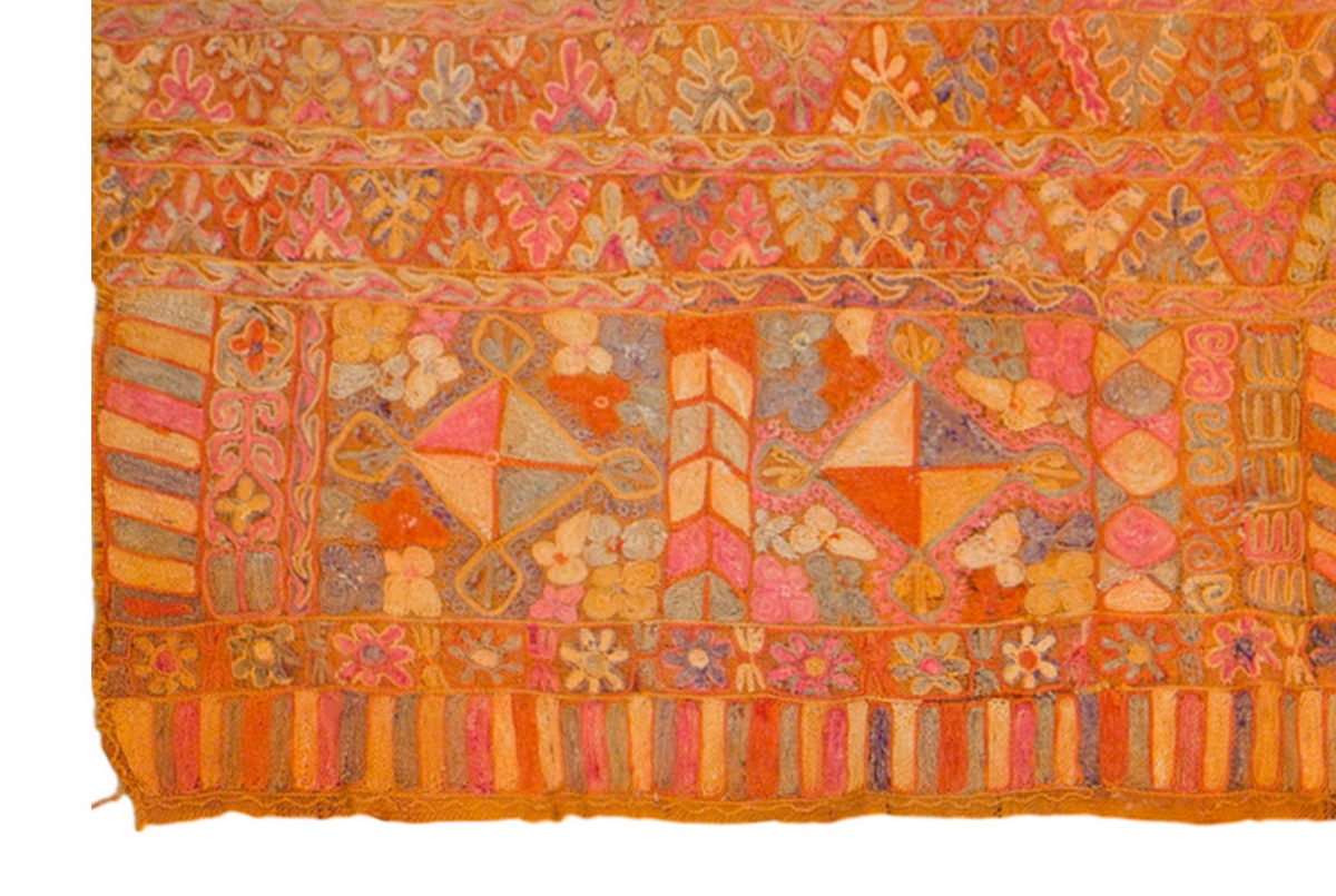 80 Years Old Arabi Kilim, 143 x 245 cm / 4'8 x 8'0 feet