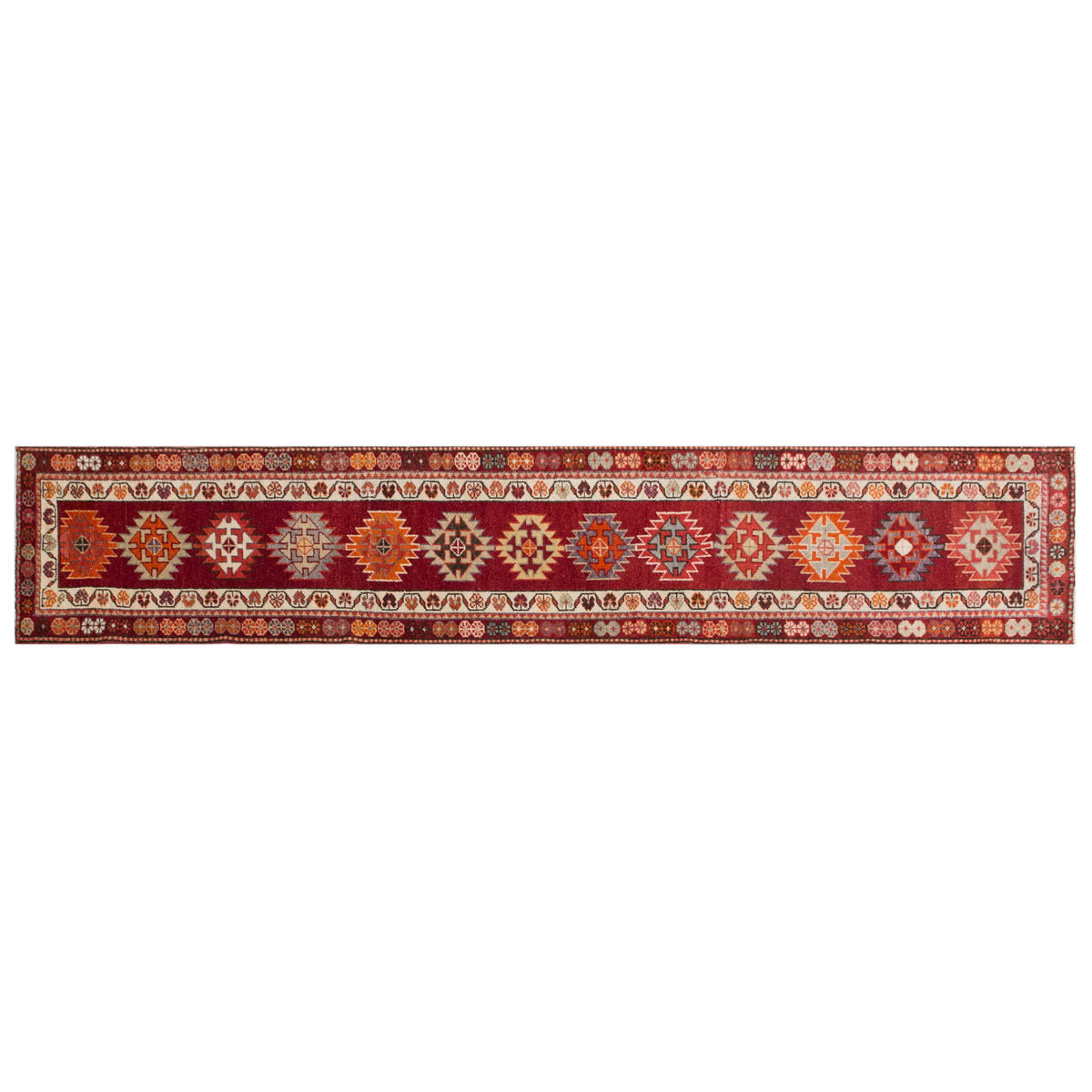 Vintage Runner Rug – 87x380 cm / 2'10" × 12'6" feet