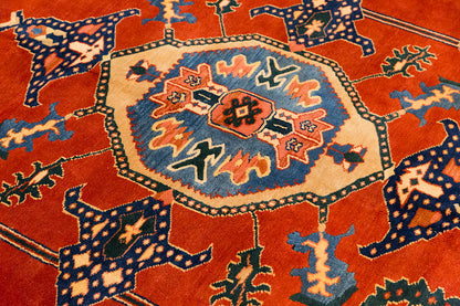 8x10 Caucasian Design Rug, Turkish Carpet, New Production Handmade Rug, 7'7 x 9'6 ft, 232x290 cm