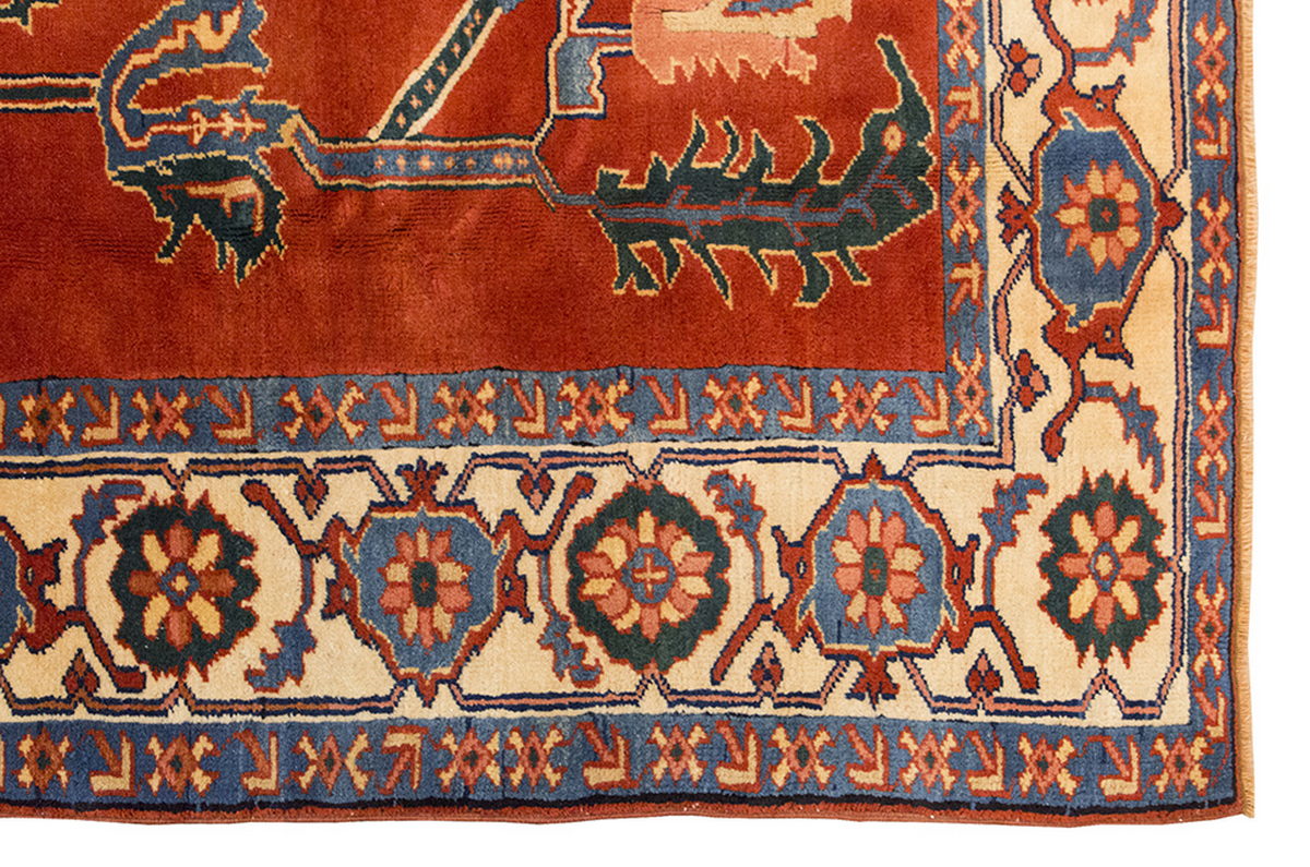 8x10 Caucasian Design Rug, Turkish Carpet, New Production Handmade Rug, 7'7 x 9'6 ft, 232x290 cm
