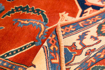 8x10 Caucasian Design Rug, Turkish Carpet, New Production Handmade Rug, 7'7 x 9'6 ft, 232x290 cm