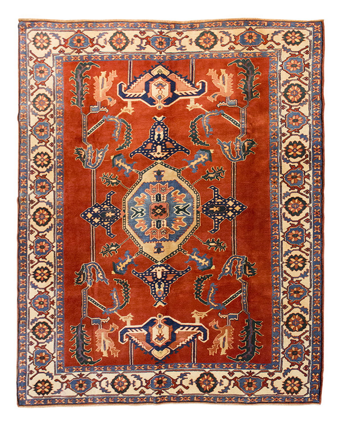 8x10 Caucasian Design Rug, Turkish Carpet, New Production Handmade Rug, 7'7 x 9'6 ft, 232x290 cm