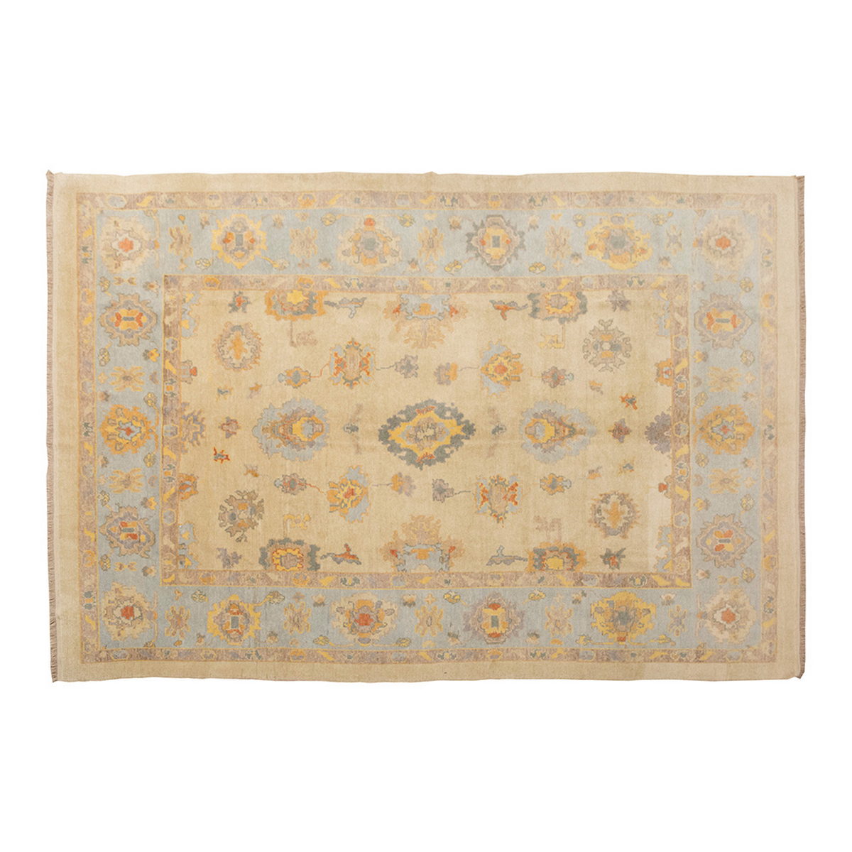 9x12 Geniune Oushak Rug, Turkish Carpet, New Production Handmade Rug, 9'4 x 12'4 ft, 284x375 cm