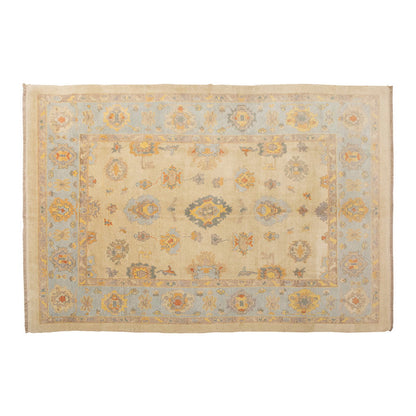 9x12 Geniune Oushak Rug, Turkish Carpet, New Production Handmade Rug, 9'4 x 12'4 ft, 284x375 cm