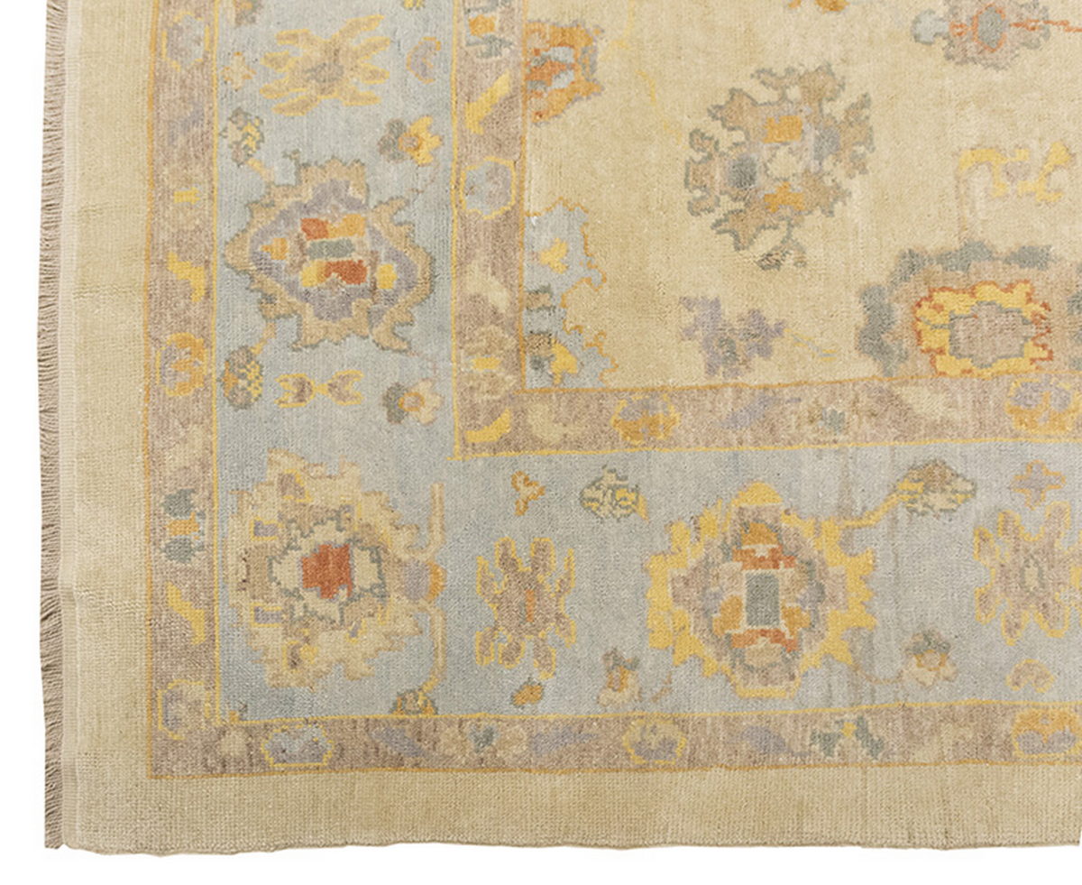 9x12 Geniune Oushak Rug, Turkish Carpet, New Production Handmade Rug, 9'4 x 12'4 ft, 284x375 cm