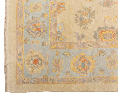 9x12 Geniune Oushak Rug, Turkish Carpet, New Production Handmade Rug, 9'4 x 12'4 ft, 284x375 cm