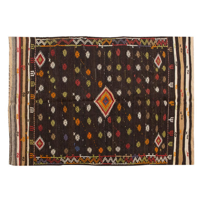 Embroidery Neutral Kilim 5'9" x 9'2" feet 175 x 280 cm