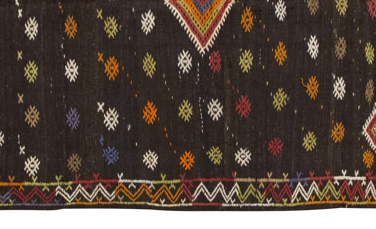 Embroidery Neutral Kilim 5'9" x 9'2" feet 175 x 280 cm