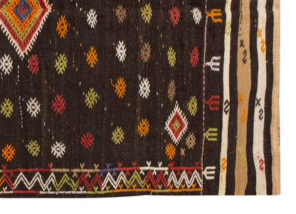 Embroidery Neutral Kilim 5'9" x 9'2" feet 175 x 280 cm