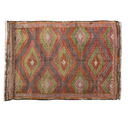 Embroidery Neutral Kilim 6'4" x 9 feet 192 x 275 cm