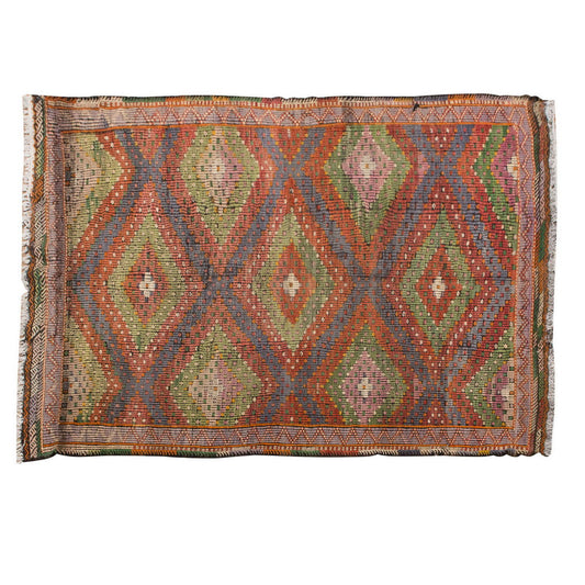 Embroidery Neutral Kilim 6'4" x 9 feet 192 x 275 cm