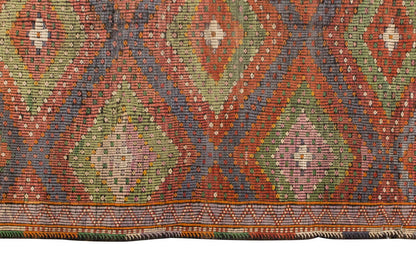 Embroidery Neutral Kilim 6'4" x 9 feet 192 x 275 cm
