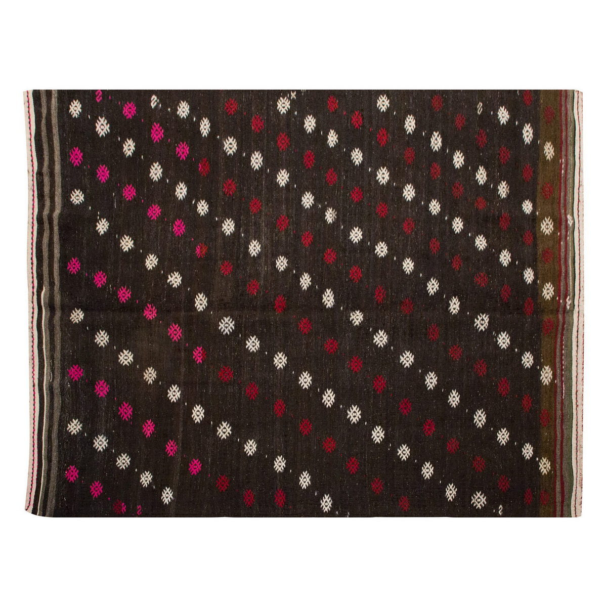Embroidery Neutral Kilim 6'7" x 9'8" feet 200 x 295 cm