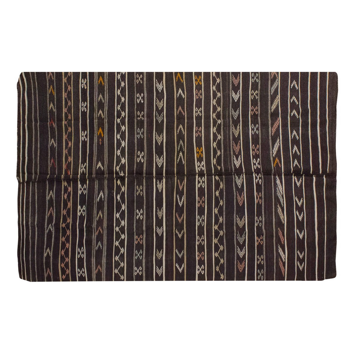 Embroidery Neutral Kilim 6'8" x 11'3" feet 204 x 342 cm