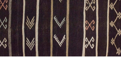 Embroidery Neutral Kilim 6'8" x 11'3" feet 204 x 342 cm