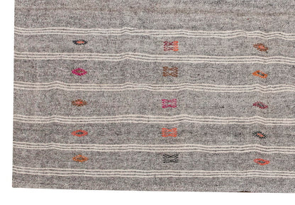 Embroidery Neutral Kilim 7'1" x 9 feet 215 x 275 cm