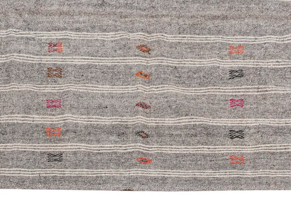 Embroidery Neutral Kilim 7'1" x 9 feet 215 x 275 cm