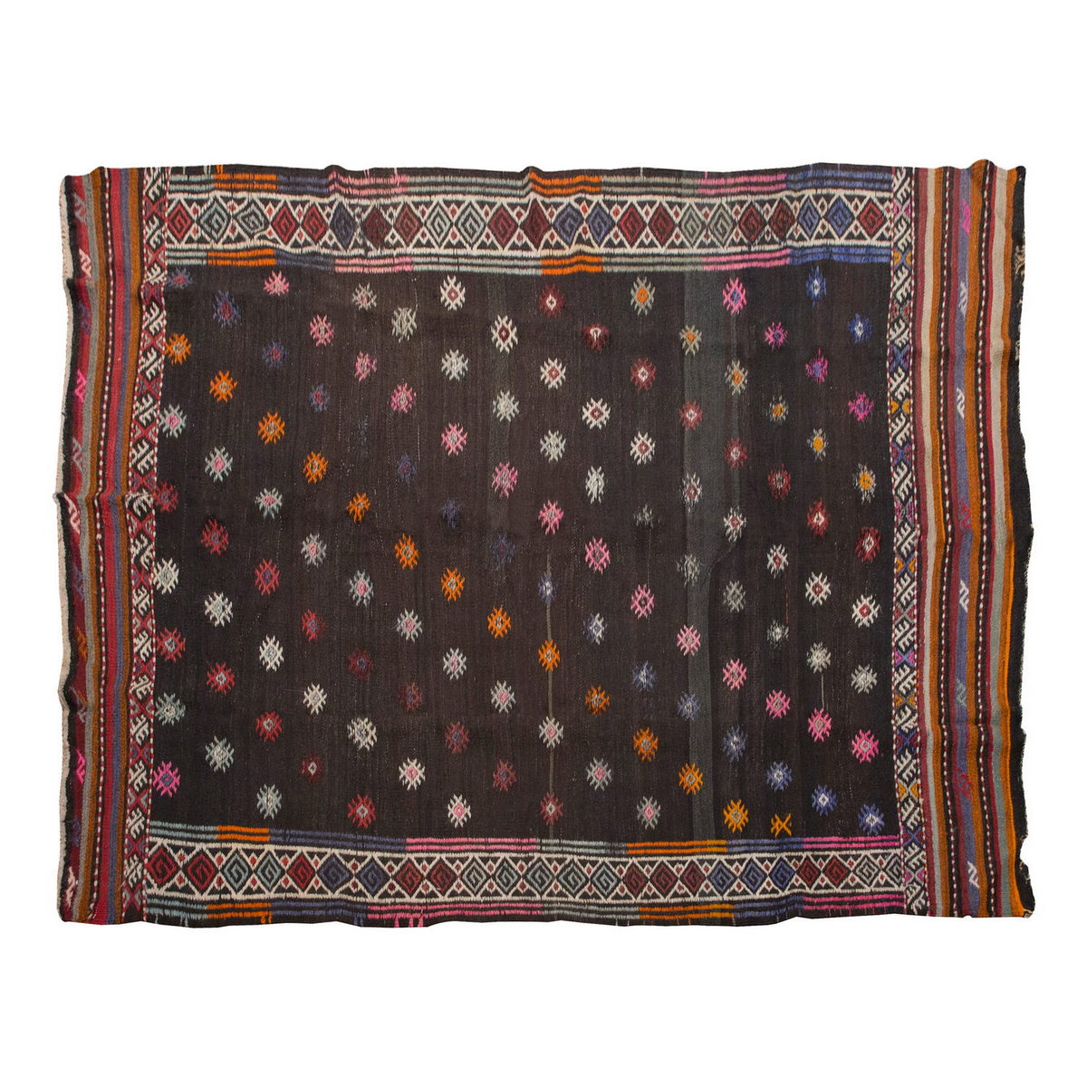 Embroidery Neutral Kilim 7'3" x 10 feet 222 x 305 cm