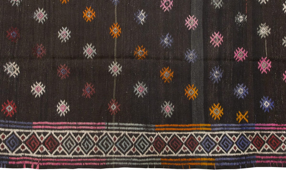 Embroidery Neutral Kilim 7'3" x 10 feet 222 x 305 cm