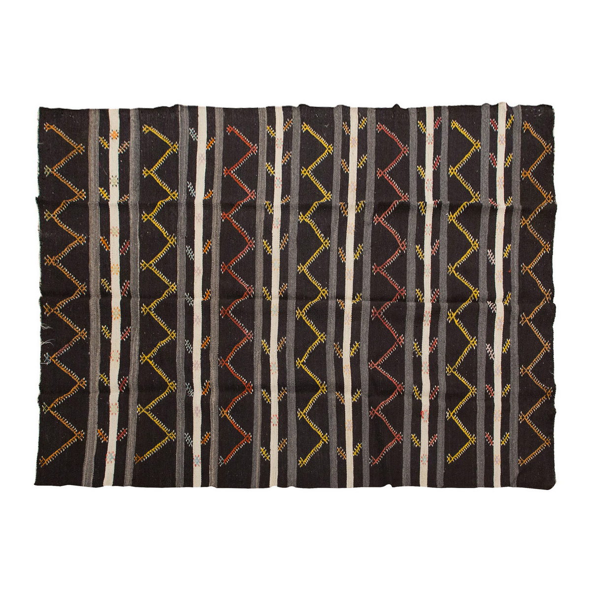 Embroidery Neutral Kilim 7'4" x 9'10" feet 224 x 299 cm