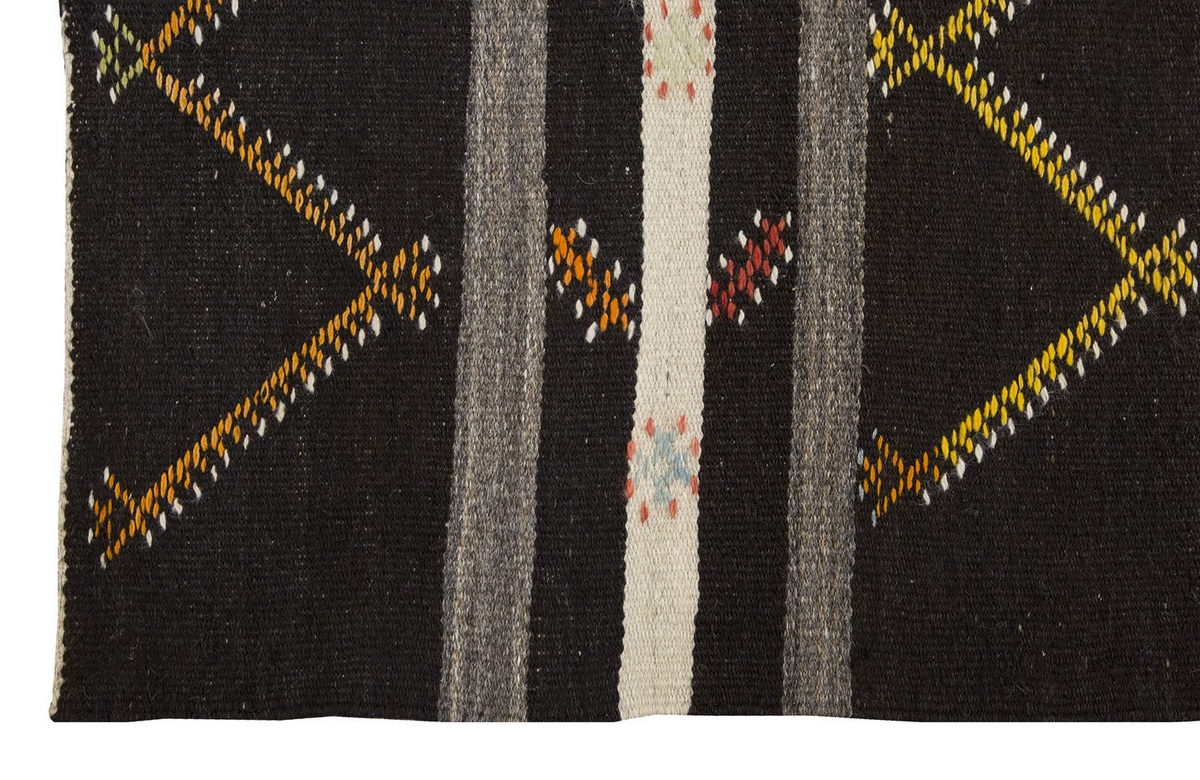 Embroidery Neutral Kilim 7'4" x 9'10" feet 224 x 299 cm