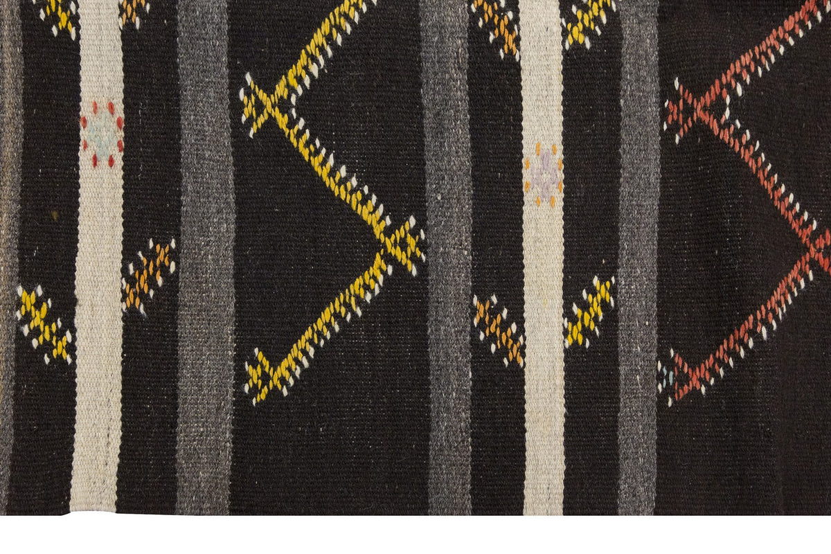 Embroidery Neutral Kilim 7'4" x 9'10" feet 224 x 299 cm